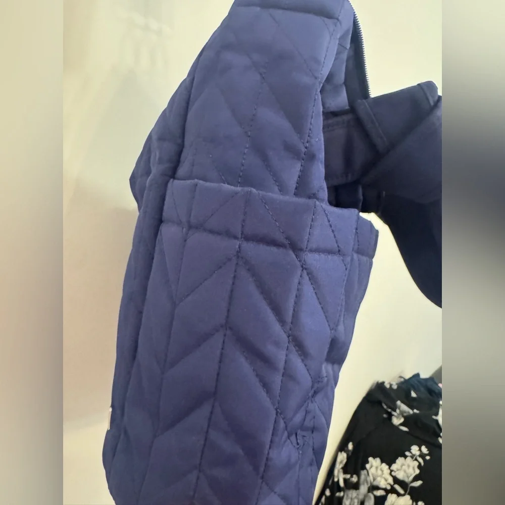 Laura Ashley Deep Blue Quilted Baby Bag